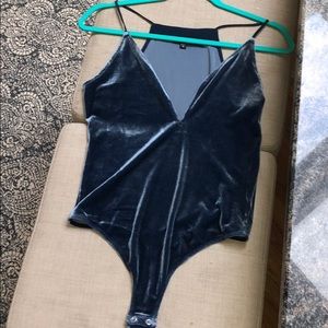 Velour bodysuit from express